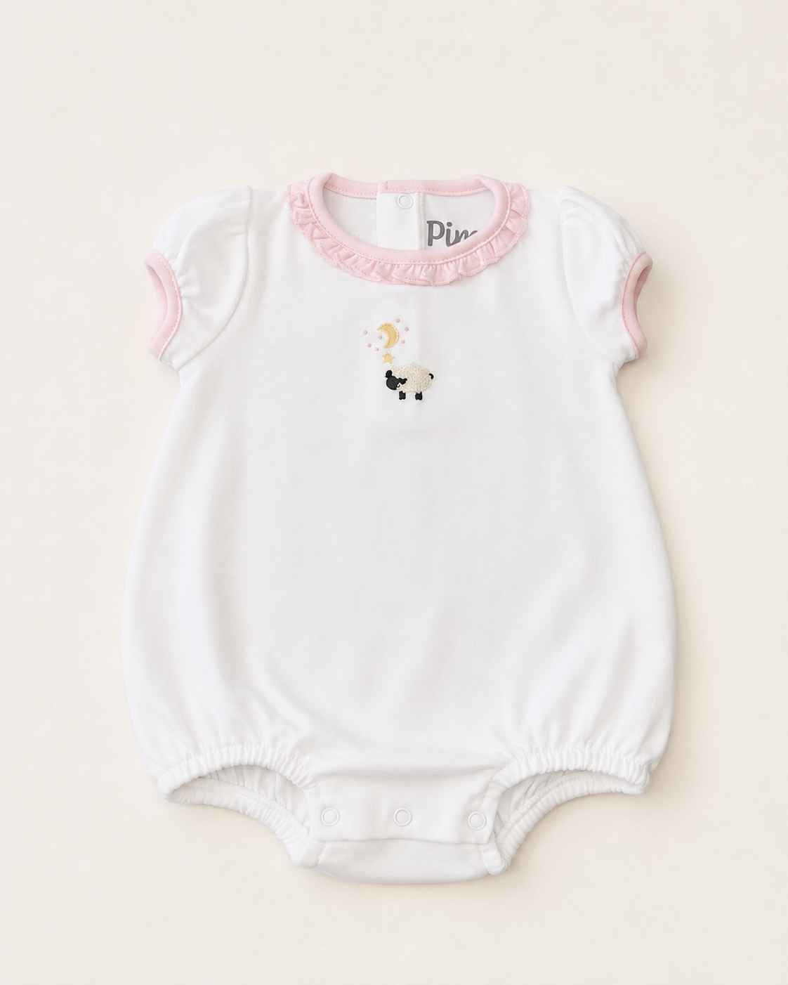 Enterito Corto Bombacho Rosa Delicado – Colección Ovejitas Pimún